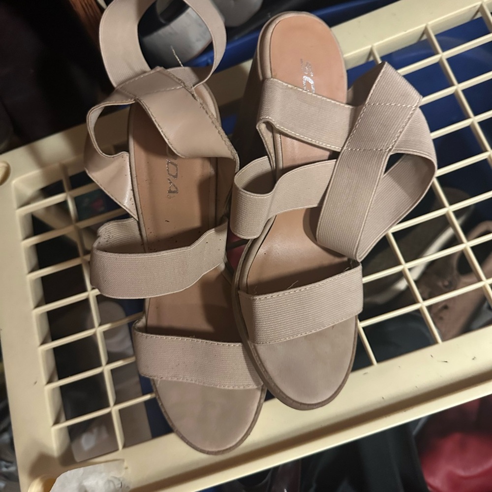 Soda‎ Beige Strappy Sandals